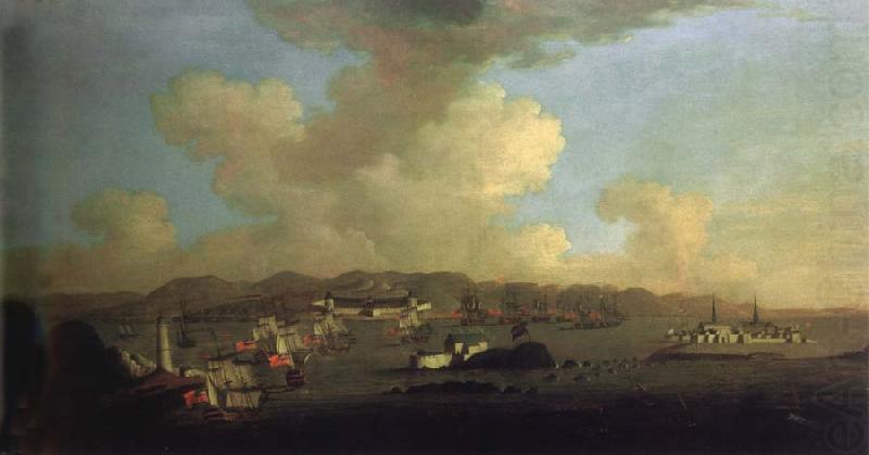 Monamy, Peter The Capture of Louisbourg china oil painting image